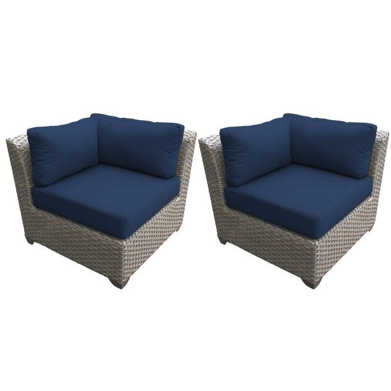 Kenwick Wicker/Rattan 5 - Person Seating Group with Cushions