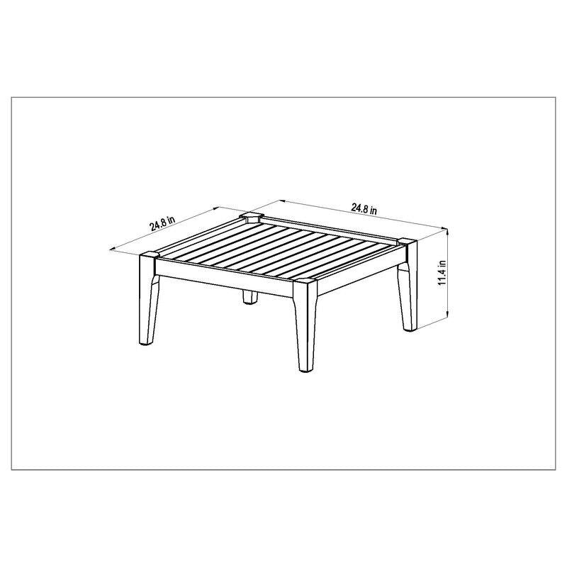 Jacobson Solid Wood 5 - Person Seating Group with Cushions